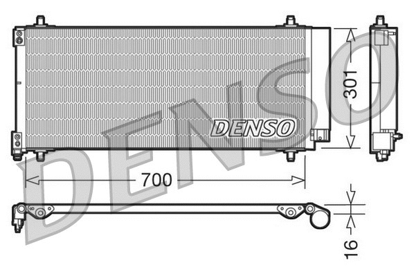 Oro kondicionieriaus radiatorius DENSO DCN21027
