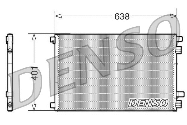 Oro kondicionieriaus radiatorius DENSO DCN23012