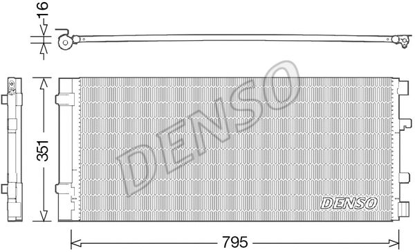 Oro kondicionieriaus radiatorius DENSO DCN23037