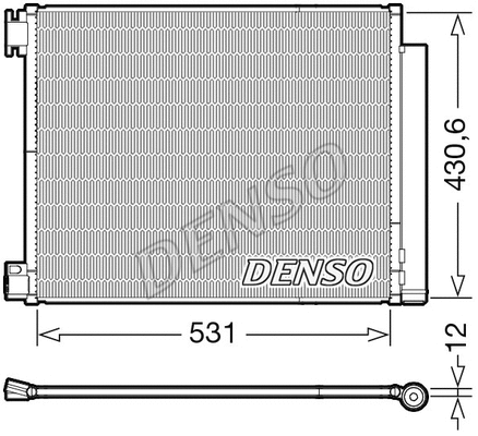 Oro kondicionieriaus radiatorius DENSO DCN23039