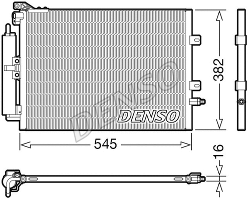 Oro kondicionieriaus radiatorius DENSO DCN23040