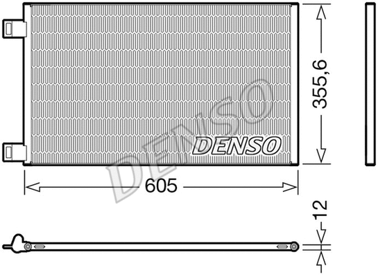 Oro kondicionieriaus radiatorius DENSO DCN23041