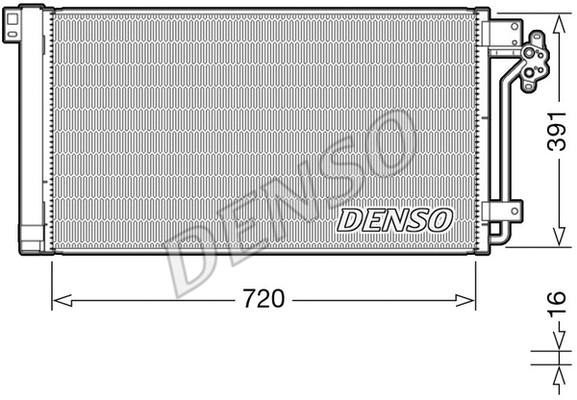 Oro kondicionieriaus radiatorius DENSO DCN32020