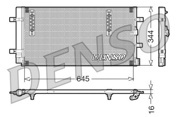Oro kondicionieriaus radiatorius DENSO DCN32060