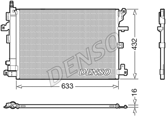 Oro kondicionieriaus radiatorius DENSO DCN33012