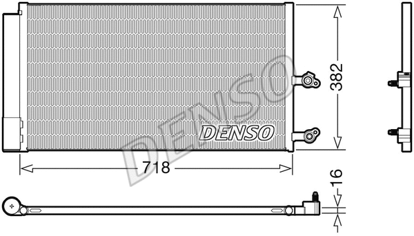 Oro kondicionieriaus radiatorius DENSO DCN33014