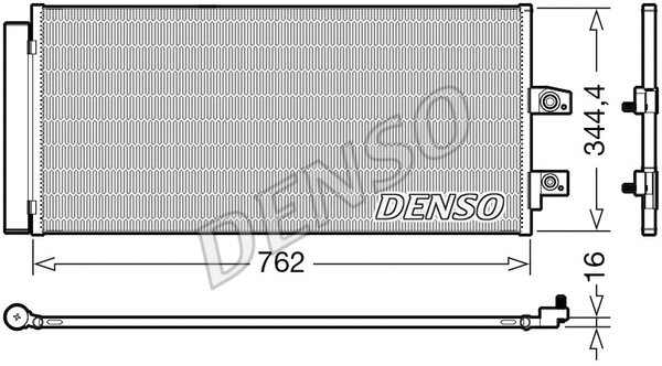 Oro kondicionieriaus radiatorius DENSO DCN33016