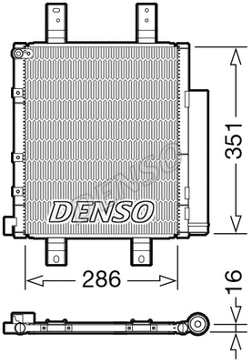 Oro kondicionieriaus radiatorius DENSO DCN35005