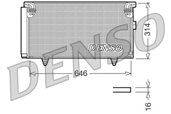Oro kondicionieriaus radiatorius DENSO DCN36001