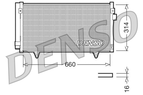 Oro kondicionieriaus radiatorius DENSO DCN36003