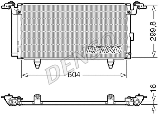 Oro kondicionieriaus radiatorius DENSO DCN36005