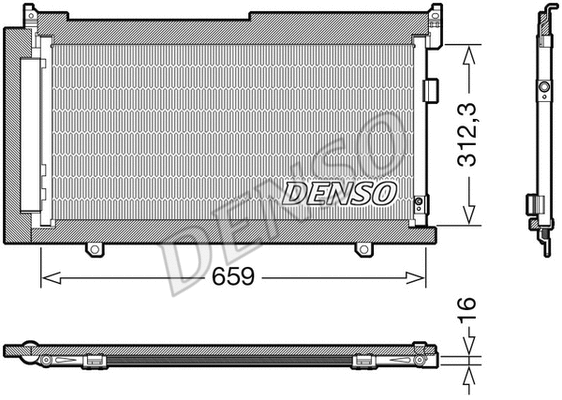 Oro kondicionieriaus radiatorius DENSO DCN36006