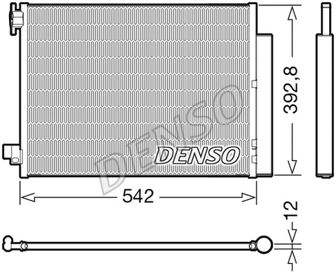 Oro kondicionieriaus radiatorius DENSO DCN37004