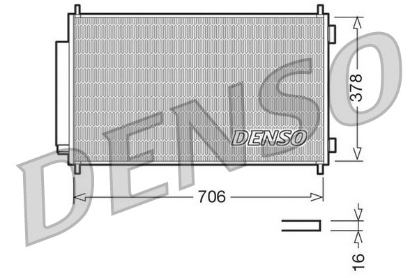 Oro kondicionieriaus radiatorius DENSO DCN40002