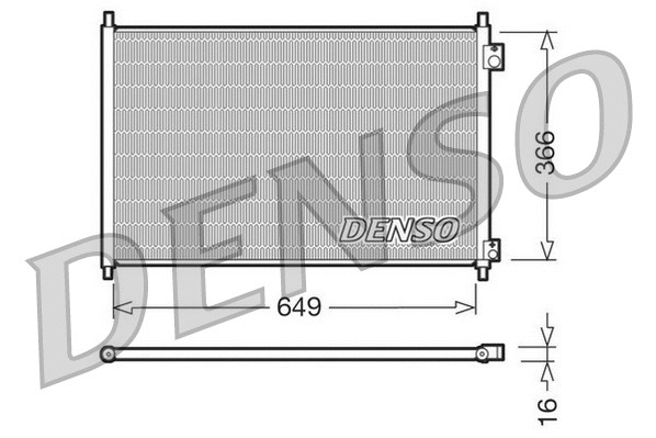 Oro kondicionieriaus radiatorius DENSO DCN40006