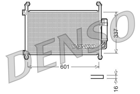 Oro kondicionieriaus radiatorius DENSO DCN40007