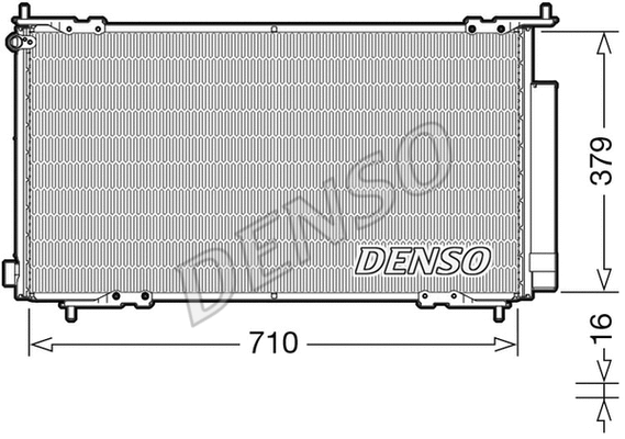 Oro kondicionieriaus radiatorius DENSO DCN40015
