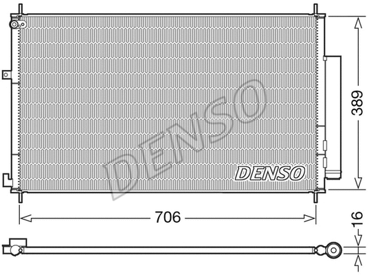 Oro kondicionieriaus radiatorius DENSO DCN40024