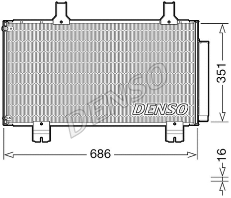 Oro kondicionieriaus radiatorius DENSO DCN40028