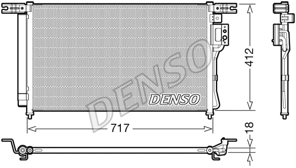 Oro kondicionieriaus radiatorius DENSO DCN41008