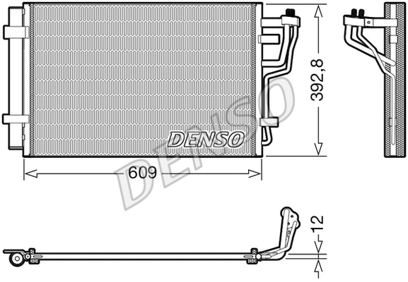Oro kondicionieriaus radiatorius DENSO DCN41013