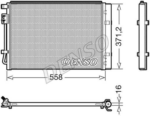 Oro kondicionieriaus radiatorius DENSO DCN41015