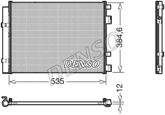 Oro kondicionieriaus radiatorius DENSO DCN41020