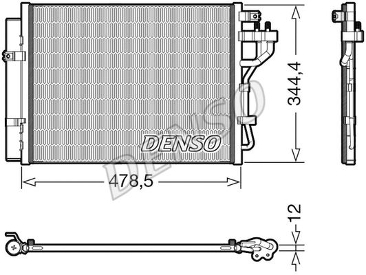 Oro kondicionieriaus radiatorius DENSO DCN43006