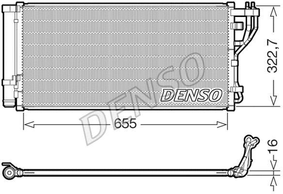Oro kondicionieriaus radiatorius DENSO DCN43011