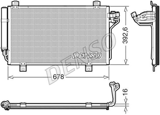 Oro kondicionieriaus radiatorius DENSO DCN44015