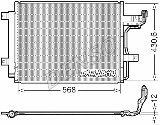 Oro kondicionieriaus radiatorius DENSO DCN44019