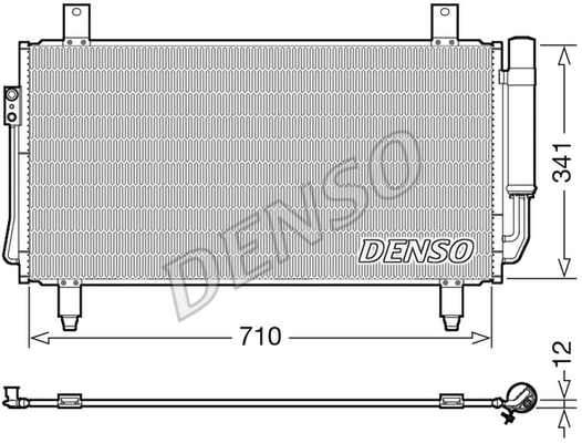 Oro kondicionieriaus radiatorius DENSO DCN45006