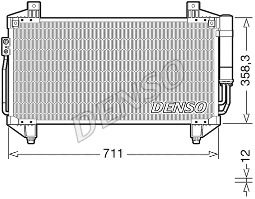 Oro kondicionieriaus radiatorius DENSO DCN45011