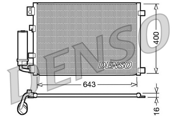 Oro kondicionieriaus radiatorius DENSO DCN46002