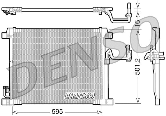 Oro kondicionieriaus radiatorius DENSO DCN46012