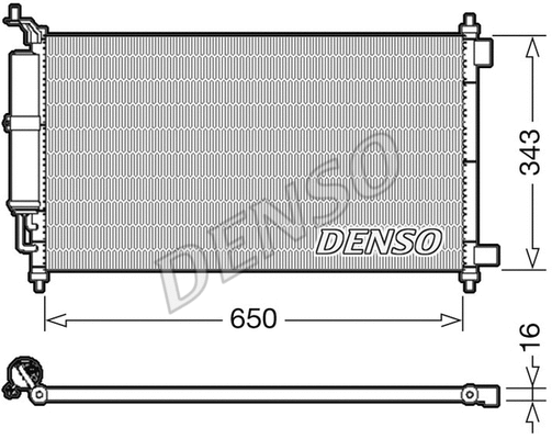 Oro kondicionieriaus radiatorius DENSO DCN46020