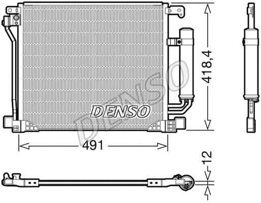 Oro kondicionieriaus radiatorius DENSO DCN46025