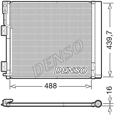 Oro kondicionieriaus radiatorius DENSO DCN46028