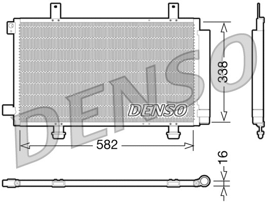 Oro kondicionieriaus radiatorius DENSO DCN47002