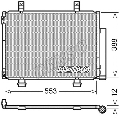 Oro kondicionieriaus radiatorius DENSO DCN47007