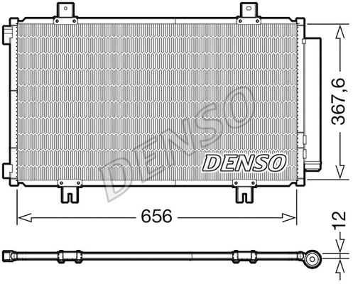 Oro kondicionieriaus radiatorius DENSO DCN47009