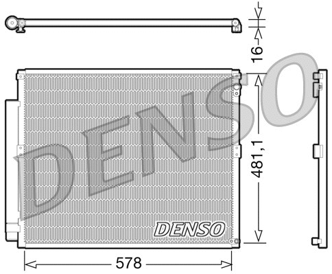 Oro kondicionieriaus radiatorius DENSO DCN50017