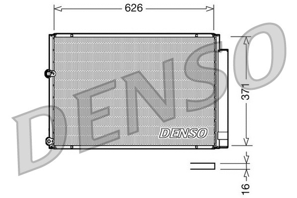 Oro kondicionieriaus radiatorius DENSO DCN50018