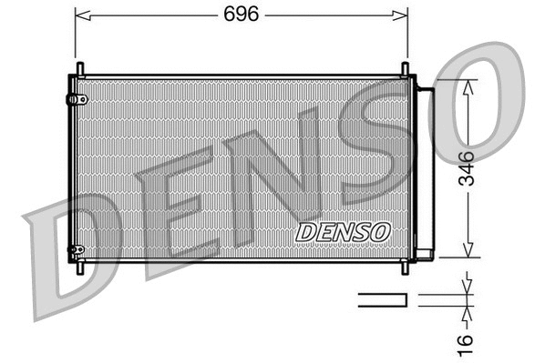 Oro kondicionieriaus radiatorius DENSO DCN50022