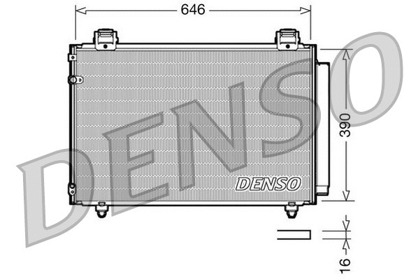 Oro kondicionieriaus radiatorius DENSO DCN50024