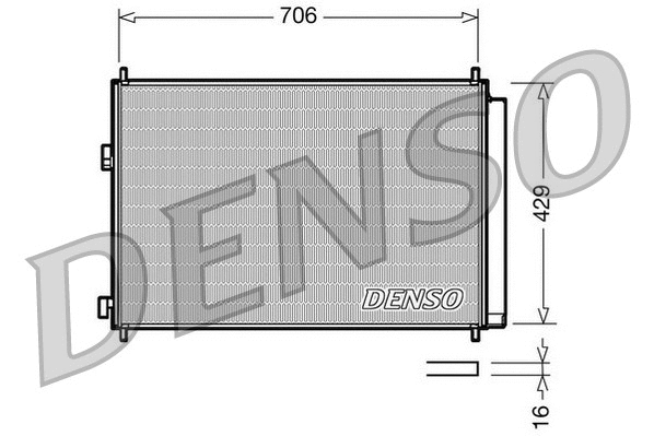 Oro kondicionieriaus radiatorius DENSO DCN50030