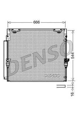 Oro kondicionieriaus radiatorius DENSO DCN50036