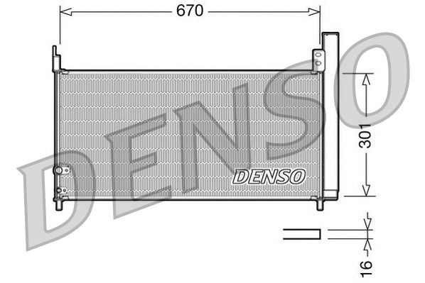 Oro kondicionieriaus radiatorius DENSO DCN50037