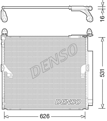 Oro kondicionieriaus radiatorius DENSO DCN50038