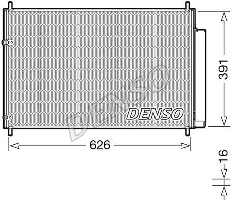 Oro kondicionieriaus radiatorius DENSO DCN50041